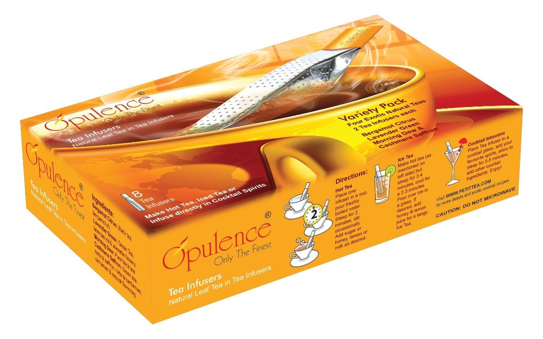 Premium Tea Infuser Variety Pack for Flavoring Gin and Tonic Cocktails With Tea, Herbs and Flowers