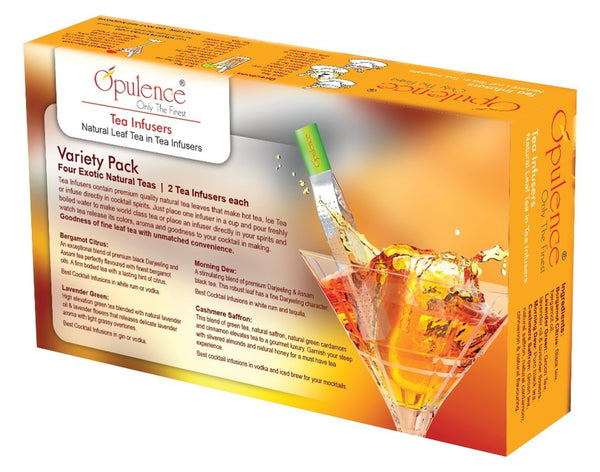 Premium Tea Infuser Variety Pack for Flavoring Gin and Tonic Cocktails With Tea, Herbs and Flowers
