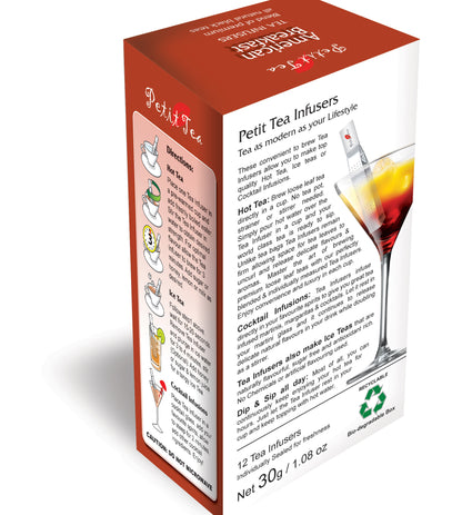 American Breakfast Tea Blend Of Premium All Natural Black Teas  Petit Tea Infusers Tea Sticks Tea Infuser Tea Stick Loose Leaf Tea Natural Whole Leaf Tea In Tea Infusers Makes Hot Tea Iced Tea or Infuses Directly into Cocktail Spirits Darjeeling & Assam Black Tea
