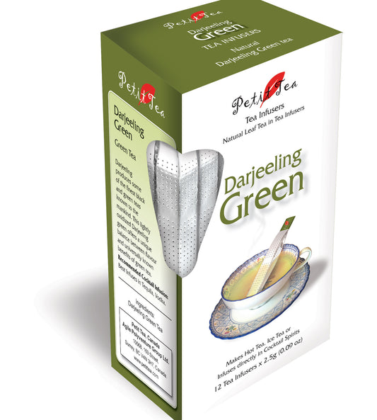 Darjeeling GreenTea Natural Darjeeling GreenTea Petit Tea Infusers Tea Sticks Tea Infuser Tea Stick Loose Leaf Tea Natural Whole Leaf Tea In Tea Infusers Makes Hot Tea Iced Tea or Infuses Directly into Cocktail Spirits