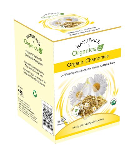 NNO Organic Chamomile Pyramid Sachets Caffeine Free USDA Certified Organic Chamomile Naturals n Organics Petit Tea